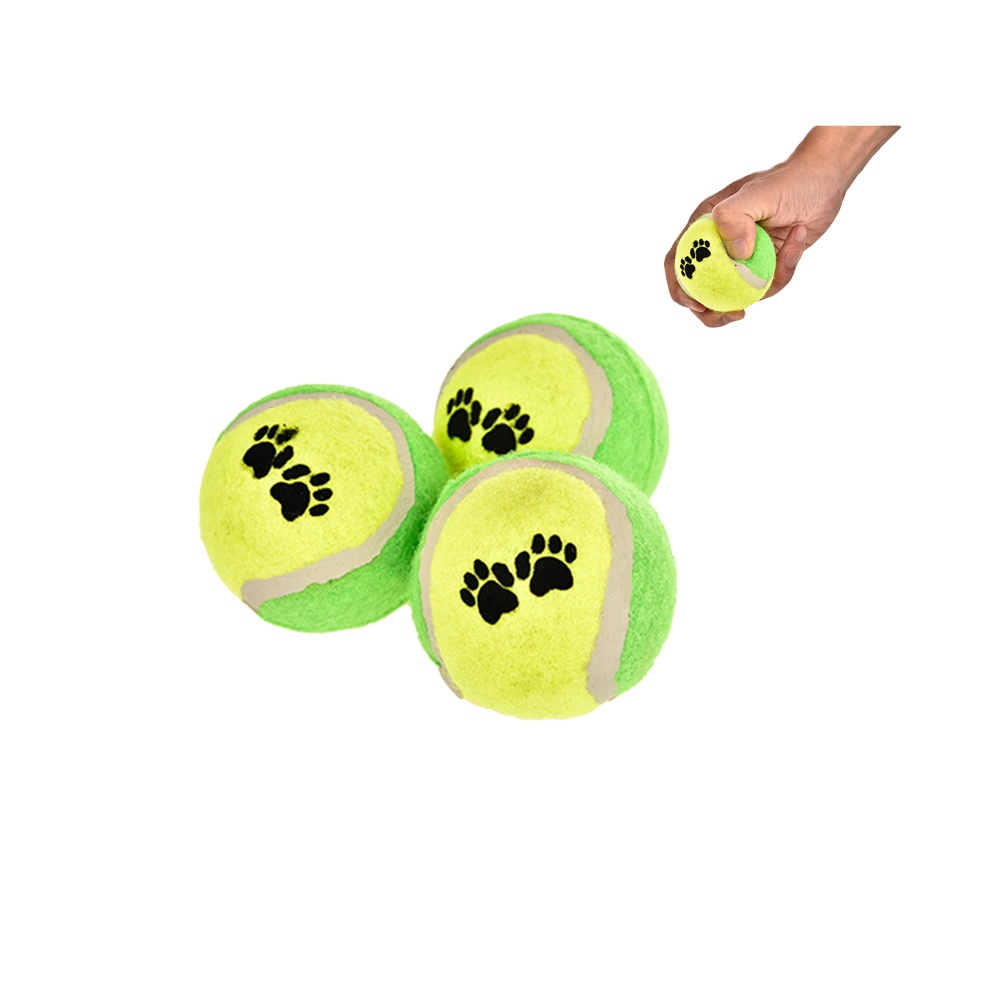 Factory Price Customized Color Rubber Dog Interactive Chew Toys Pet Tennis Ball Training Logo Dog Ball