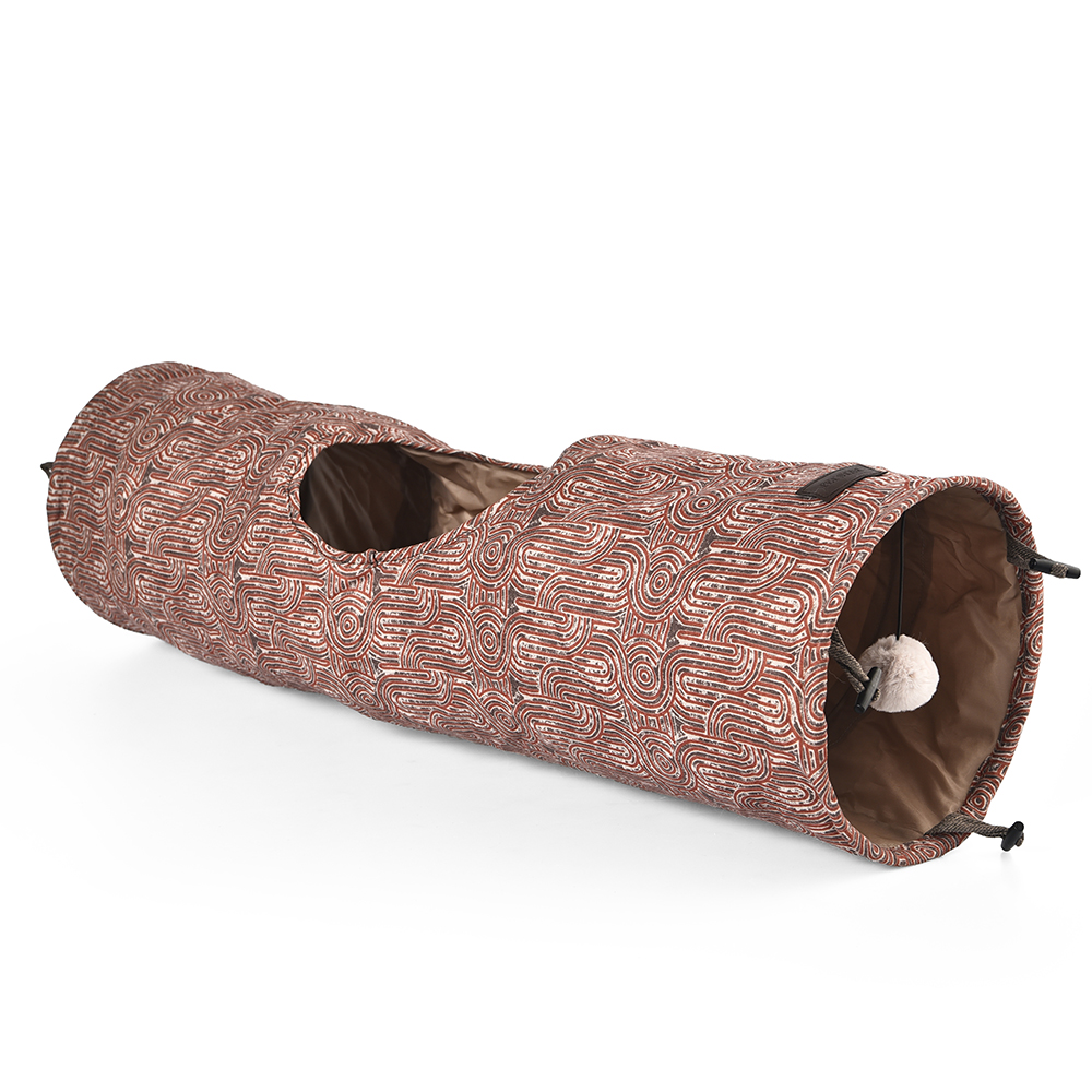 Petstar 2 Way Cat Play Interactive Tube Collapsible Cat Tunnel Tube With Cat Dangling Ball Toy