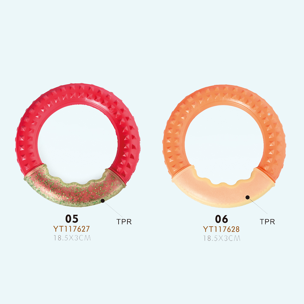 Wholesale Outdoor Ring Pet Chew Toys Interactive Play Training Pet Flying Disc Tpr Eco Friendly Rubber Dog Chew Toys