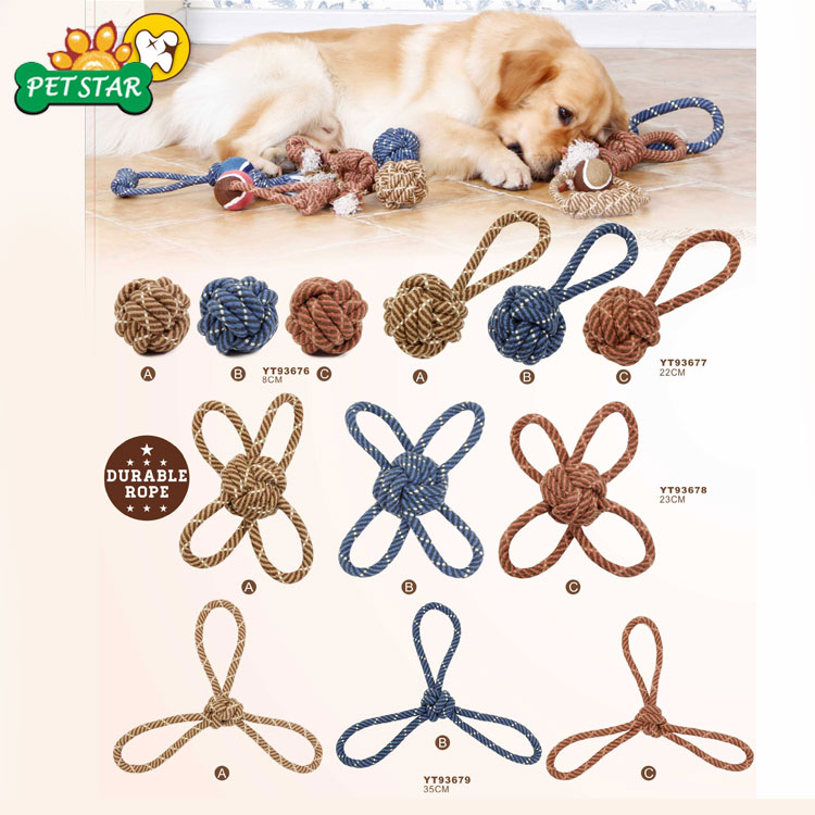 Tianyuan Wholesale Durable Interactive Pet Products Dog Rope Toy Set,Chew Dog Rope Toy