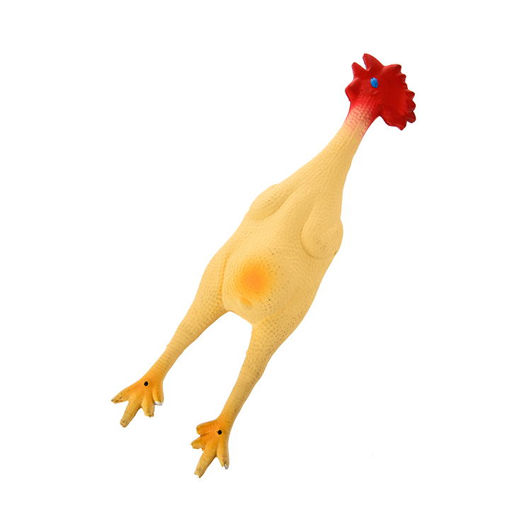 Interesting Squeaky Latex Dog Toys Fun Chicken Shape Design