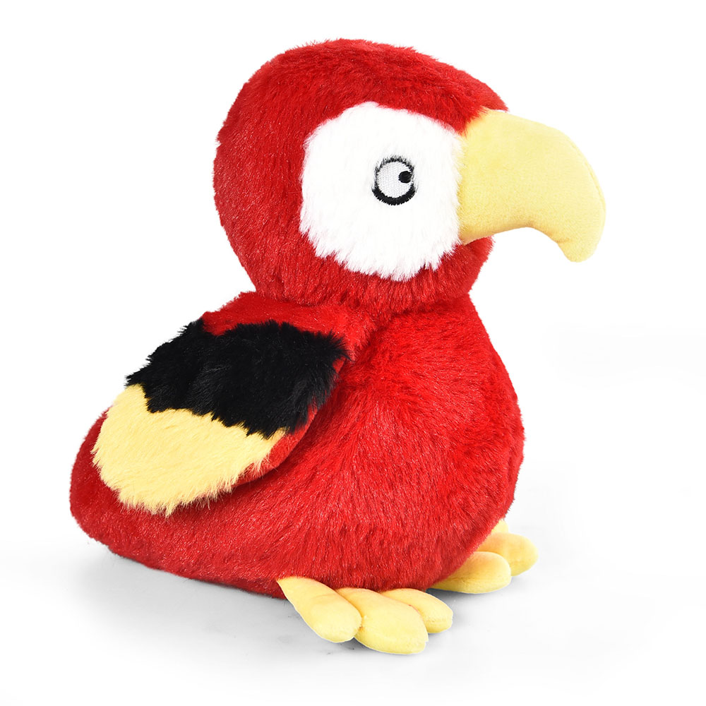 Wholesale Parrot Plush Dog Toys Shape Soft Squeaky Cotton Rope Dog Toys