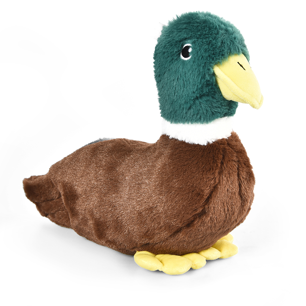 Wholesale Plush Mallard Duck Toys Shape Plush Soft Squeaky Cotton Rope Dog Toys