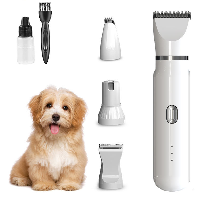 Usb Electric Pet Grooming Clippers Kit Hair Trimmers &amp; Clippers 4 In 1 Set