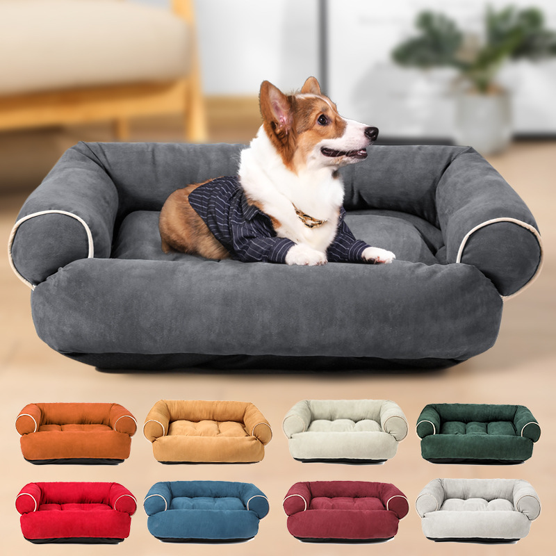 Manufacturer Wholesale Many Colors Large Dog Sofa Products Pet Beds &amp; Accessories