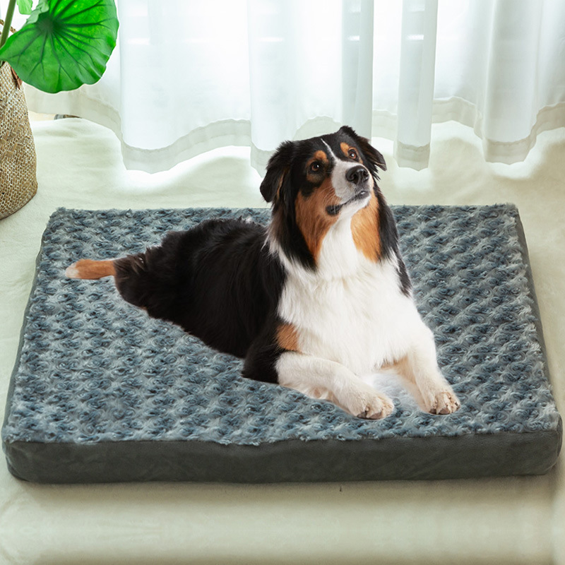 Manufacturer Wholesale Washable Non-slip Bottom Short Plush Dog Cushion Bed