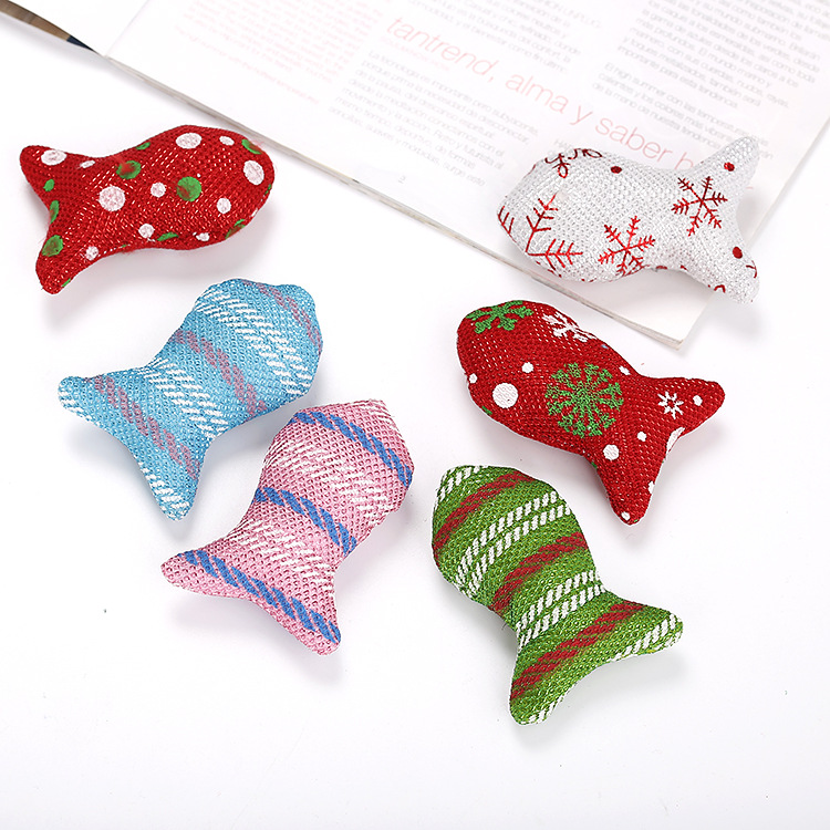 Wholesale Manufacturer Christmas Fish Cat Toy Catnip