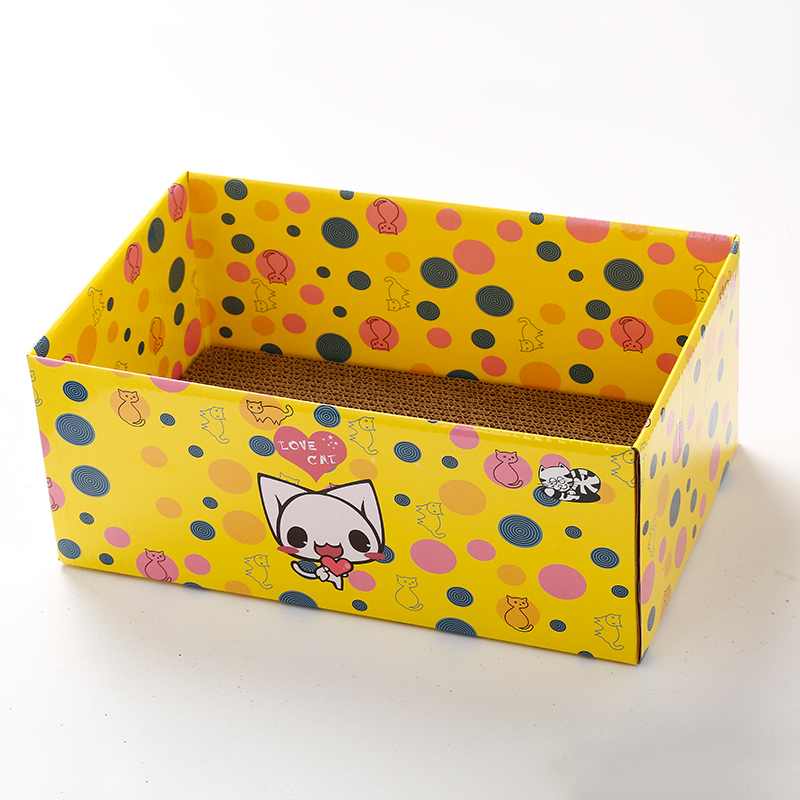 Corrugated Scratch Board Cat Scratcher Toy Cardboard Boxes