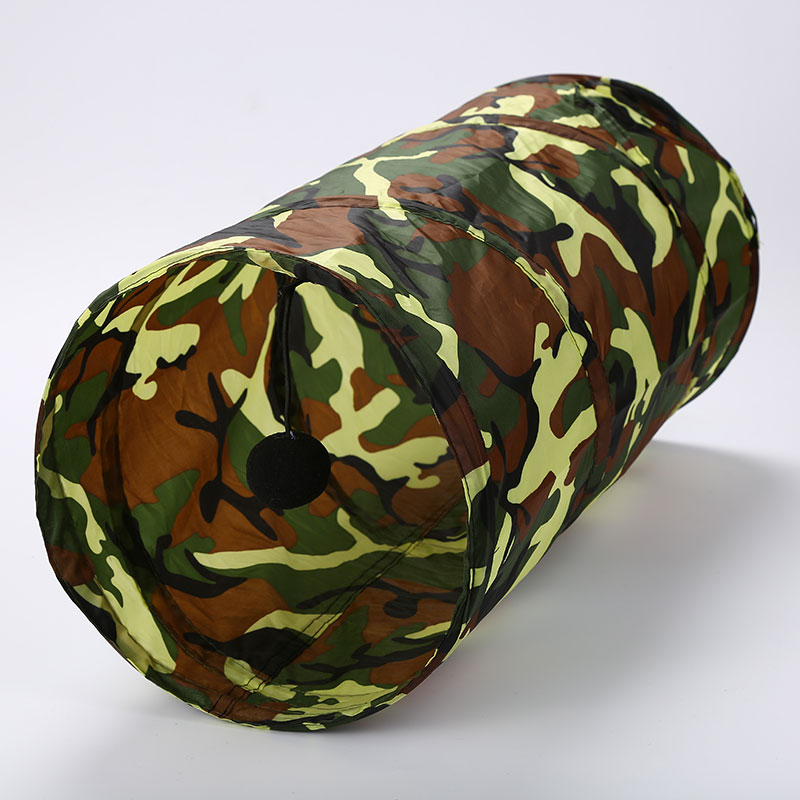 Wholesale High Quality Camouflage Pet Dog Cat Toy Collapsible Tunnel