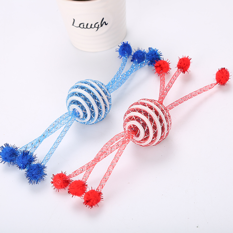 Wholesale Two Color Kitten Teasing Ball Toy For Cats Playing